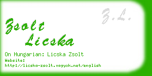 zsolt licska business card